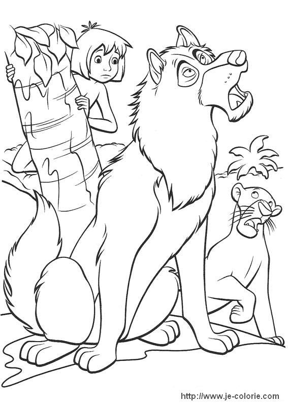 coloriages le livre de la jungle  Page 2