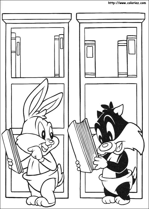 5100 coloriages looney toons et tiny toons